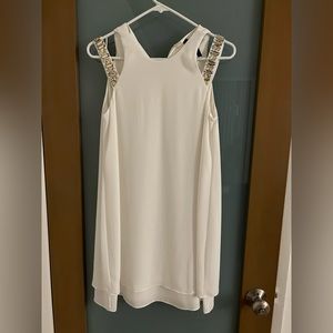 BCBG white cocktail dress